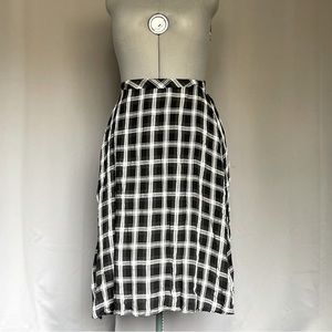 Disturbia Albion Plaid Midi Skirt